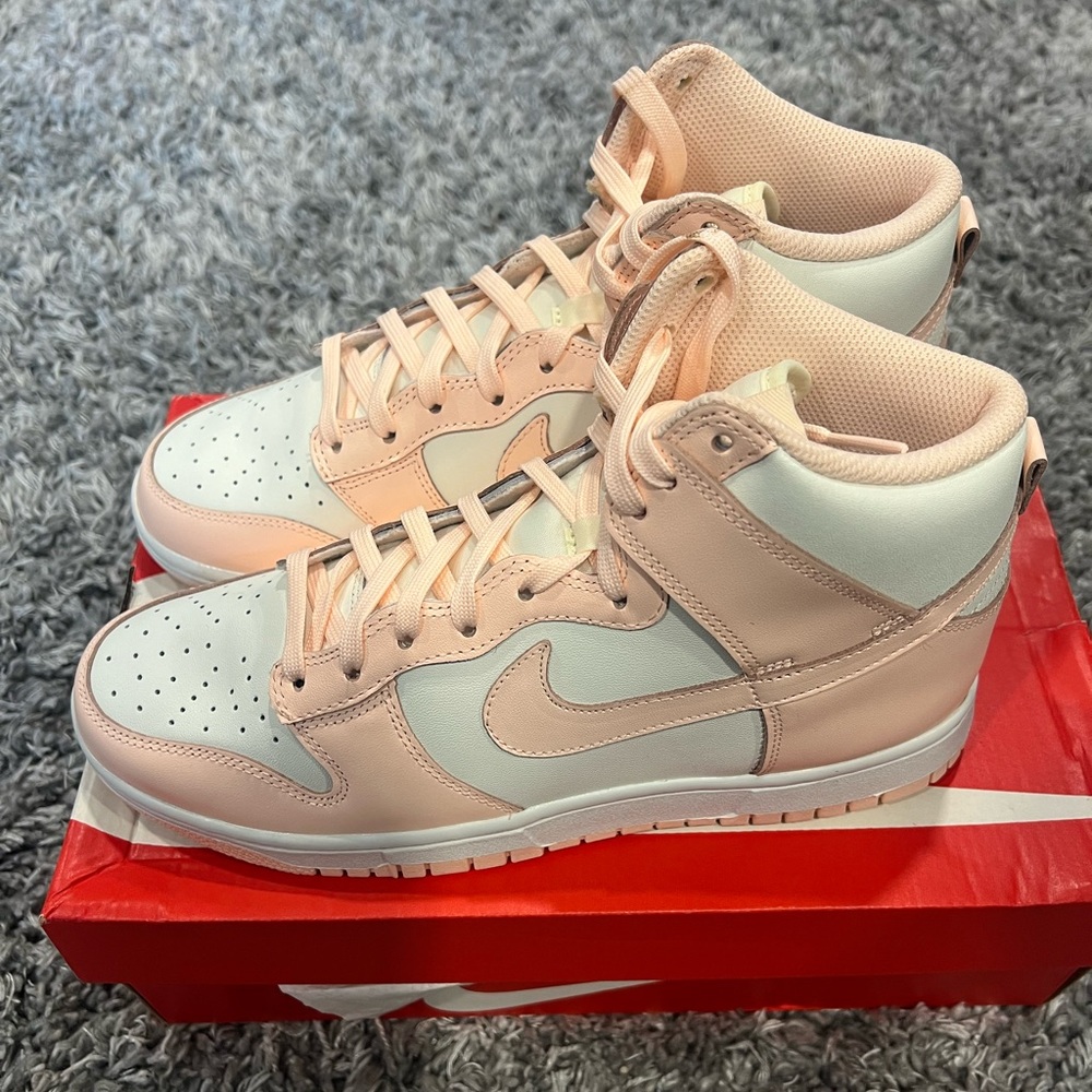 Nike Dunk High - Sail Crimson Tint (Womens) - Sz 10.5 - Mens 9